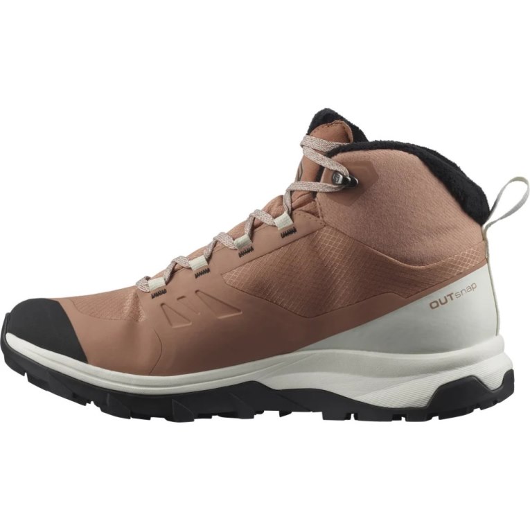 Botas de Inverno Salomon Outsnap CSWP Feminino Marrom | PT S85207